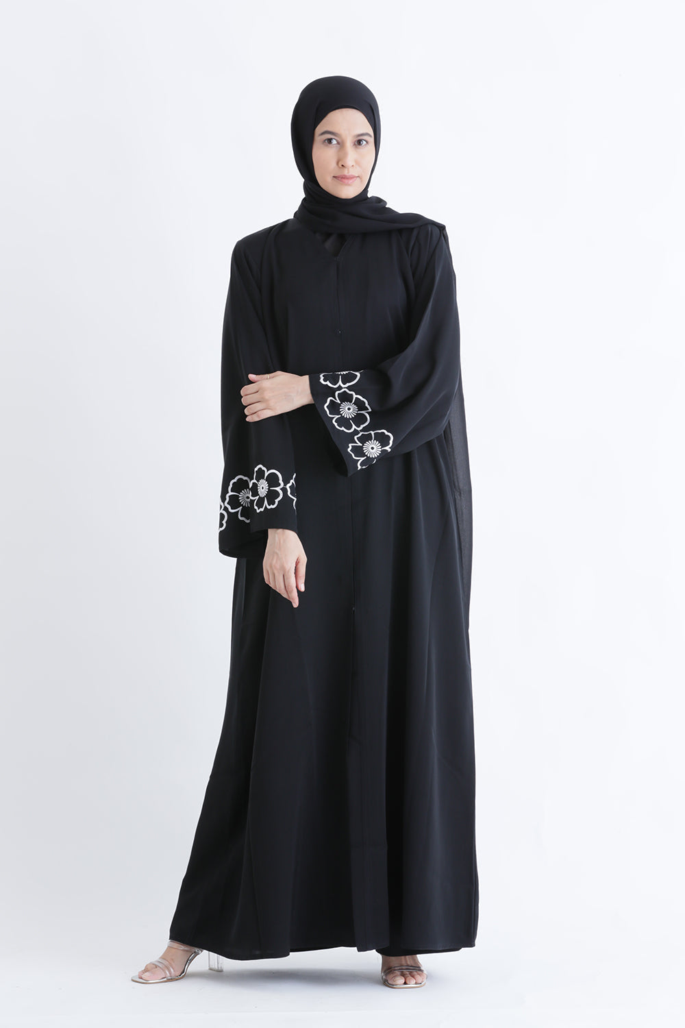 Classic Charm Buttoned Abaya