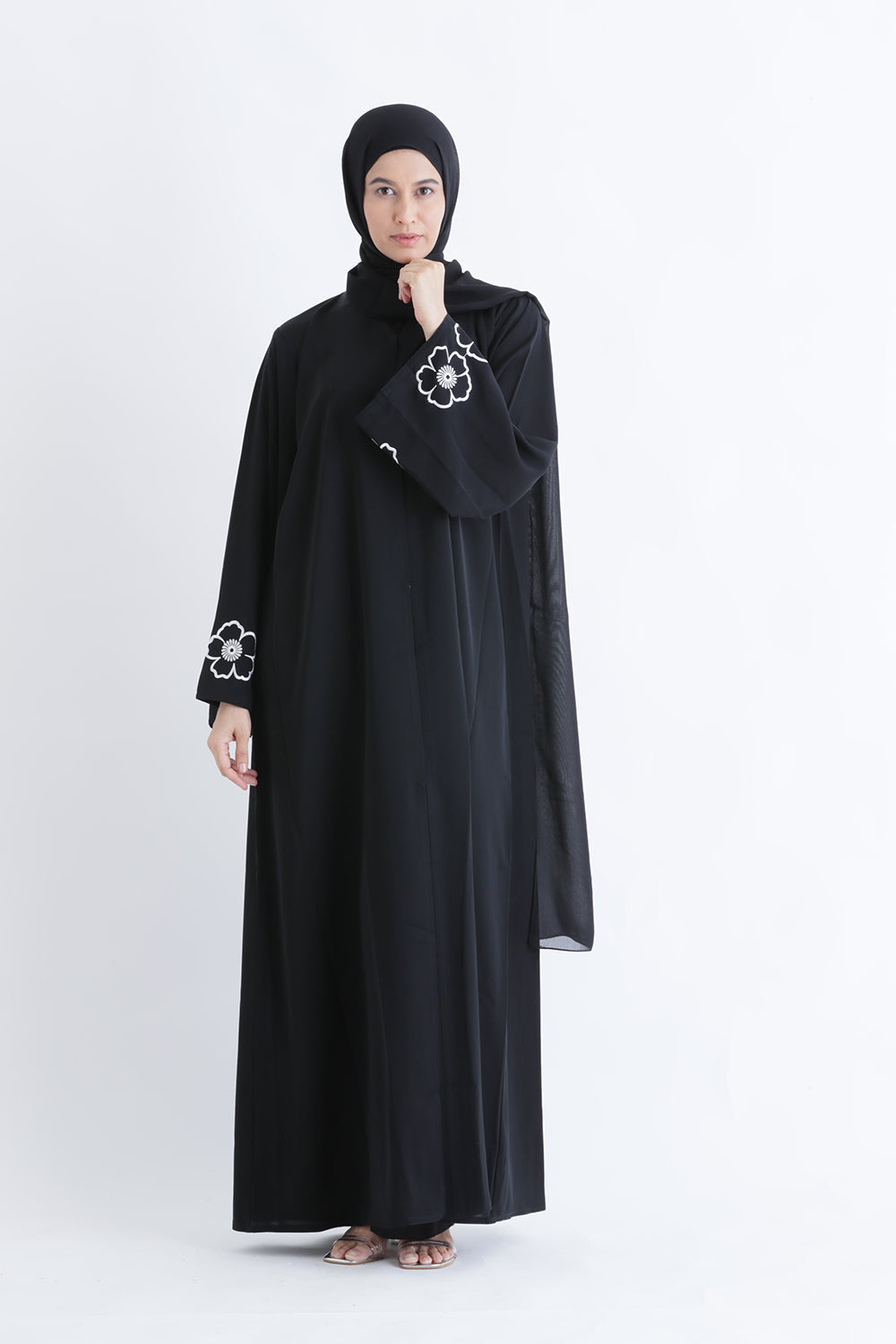 Classic Charm Buttoned Abaya