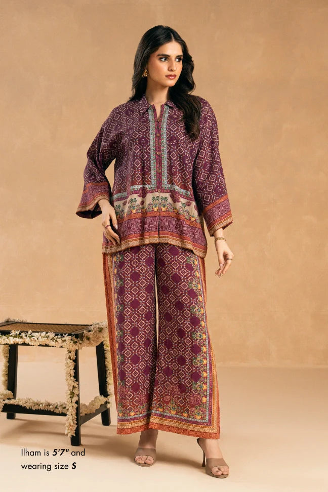 Azka (Pure) Co-Ord - Magenta