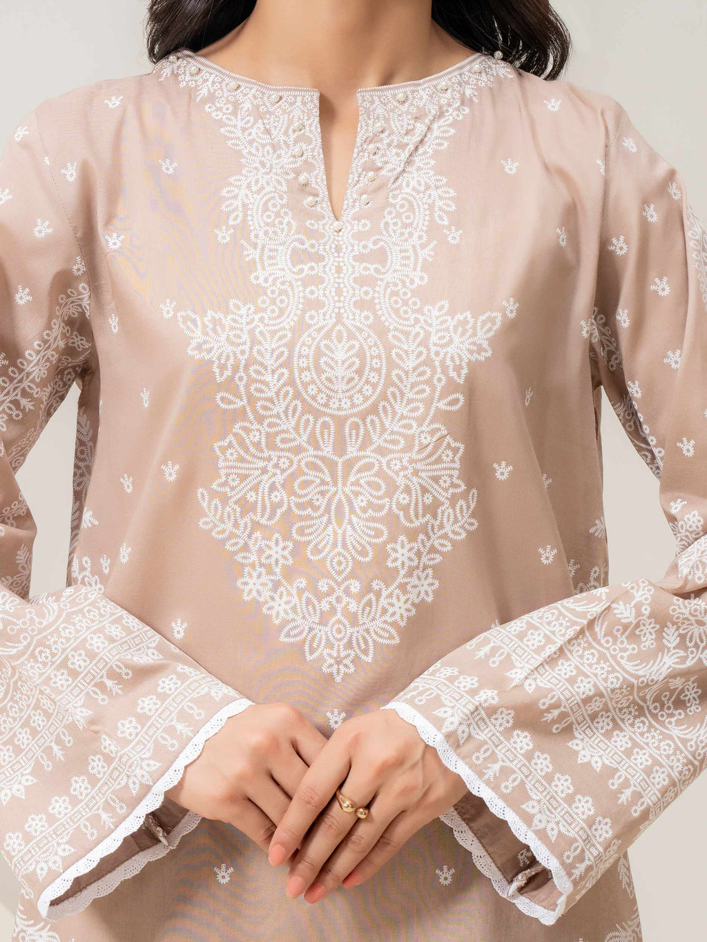 3 Piece Lawn Suit-Paste-Print (Pret)