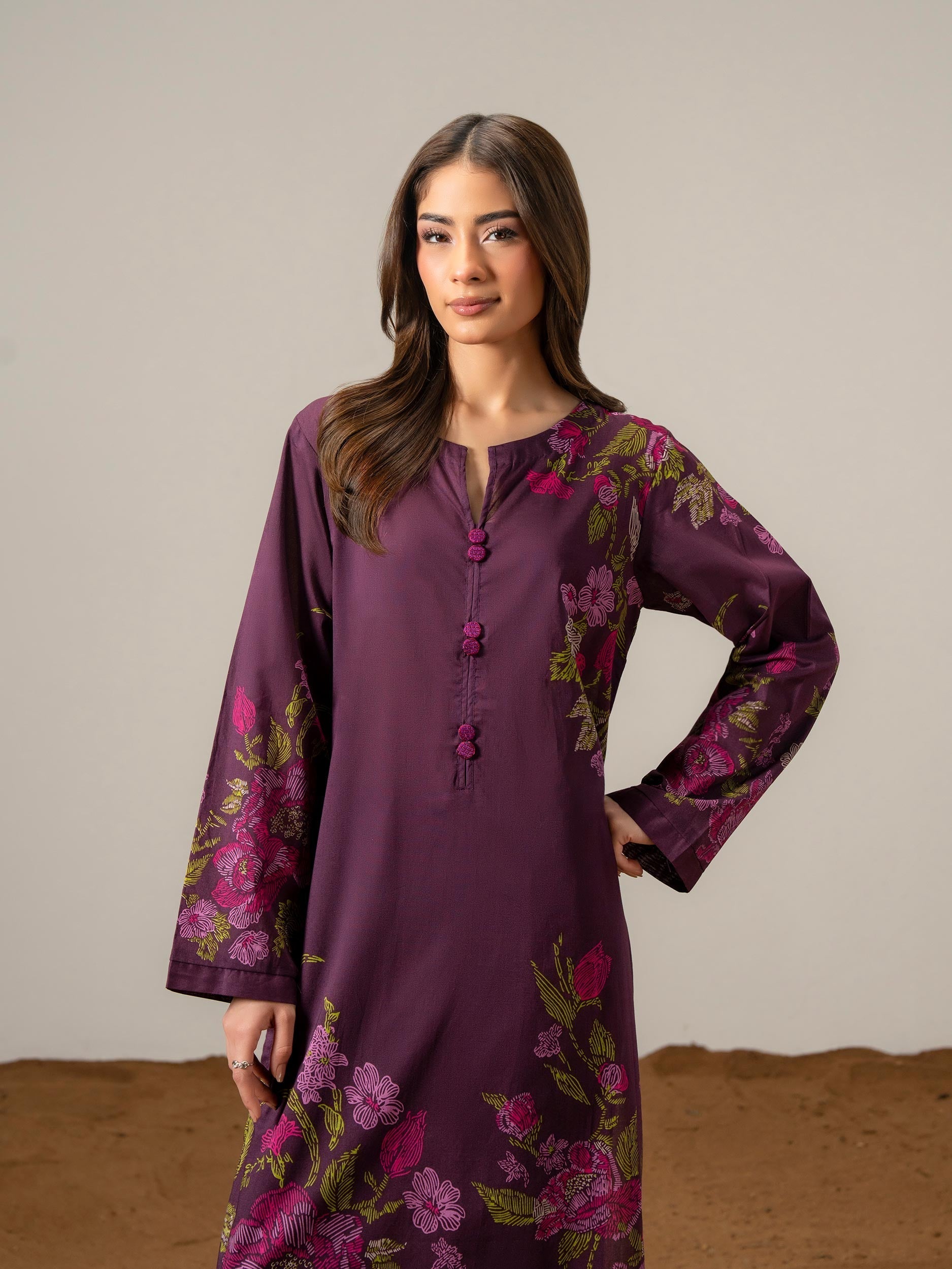 2 Piece Lawn Suit-Printed (Pret)