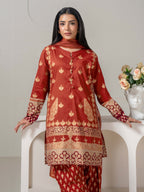 3 Piece Lawn Suit-Paste-Print (Pret)