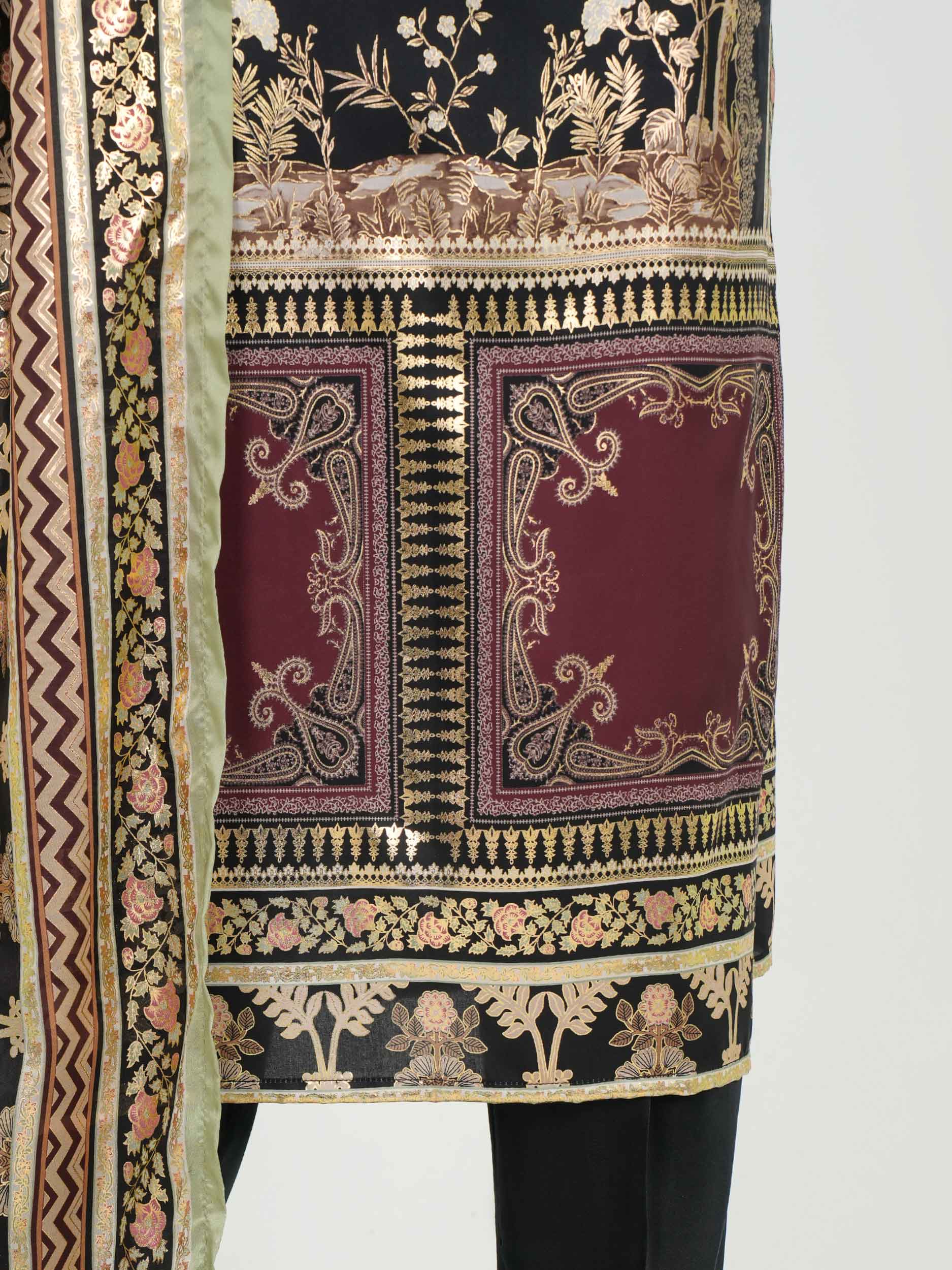 3 Piece Silk Suit (Pret)