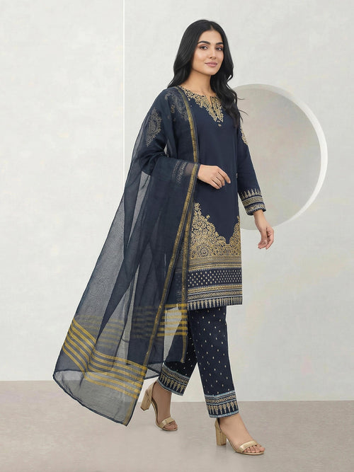 3 Piece Cambric Suit (Pret)