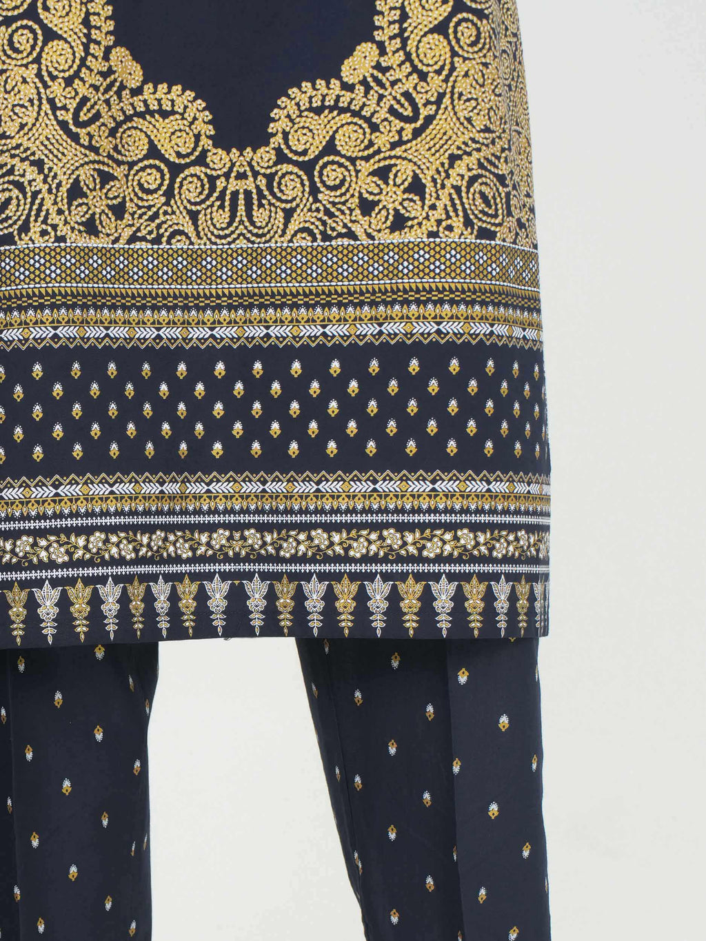 3 Piece Cambric Suit (Pret)