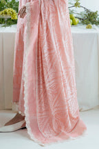 UAE-3 Piece Embroidered Lawn Suit with Borders and Silk Dupatta FE-52176