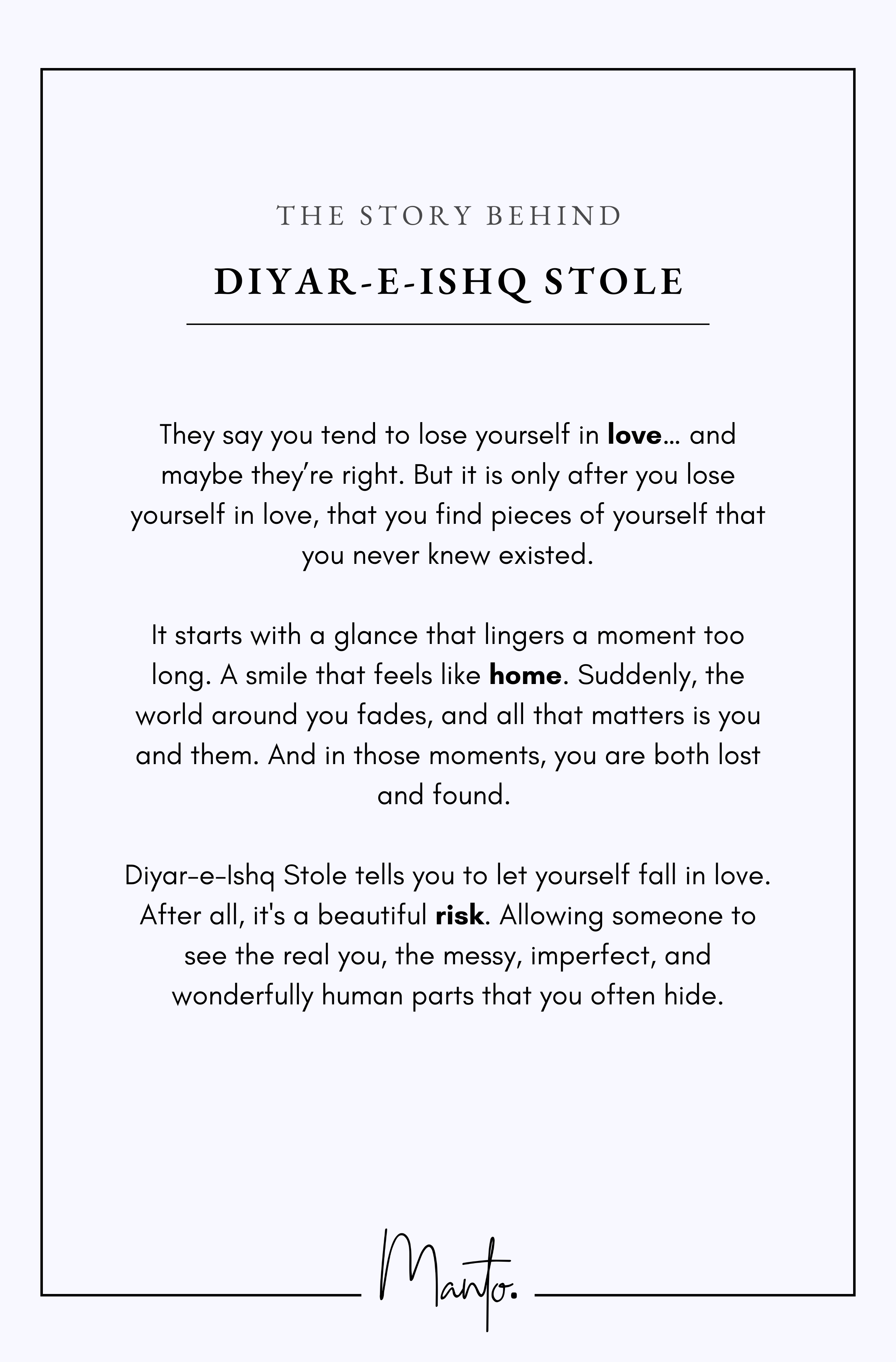 Diyar-e-Ishq (Land of Love) Stole - Rust