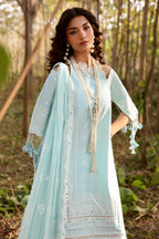 UAE-3 Piece Sequins Embroidered Lawn Suit with Chiffon Dupatta PM-62024