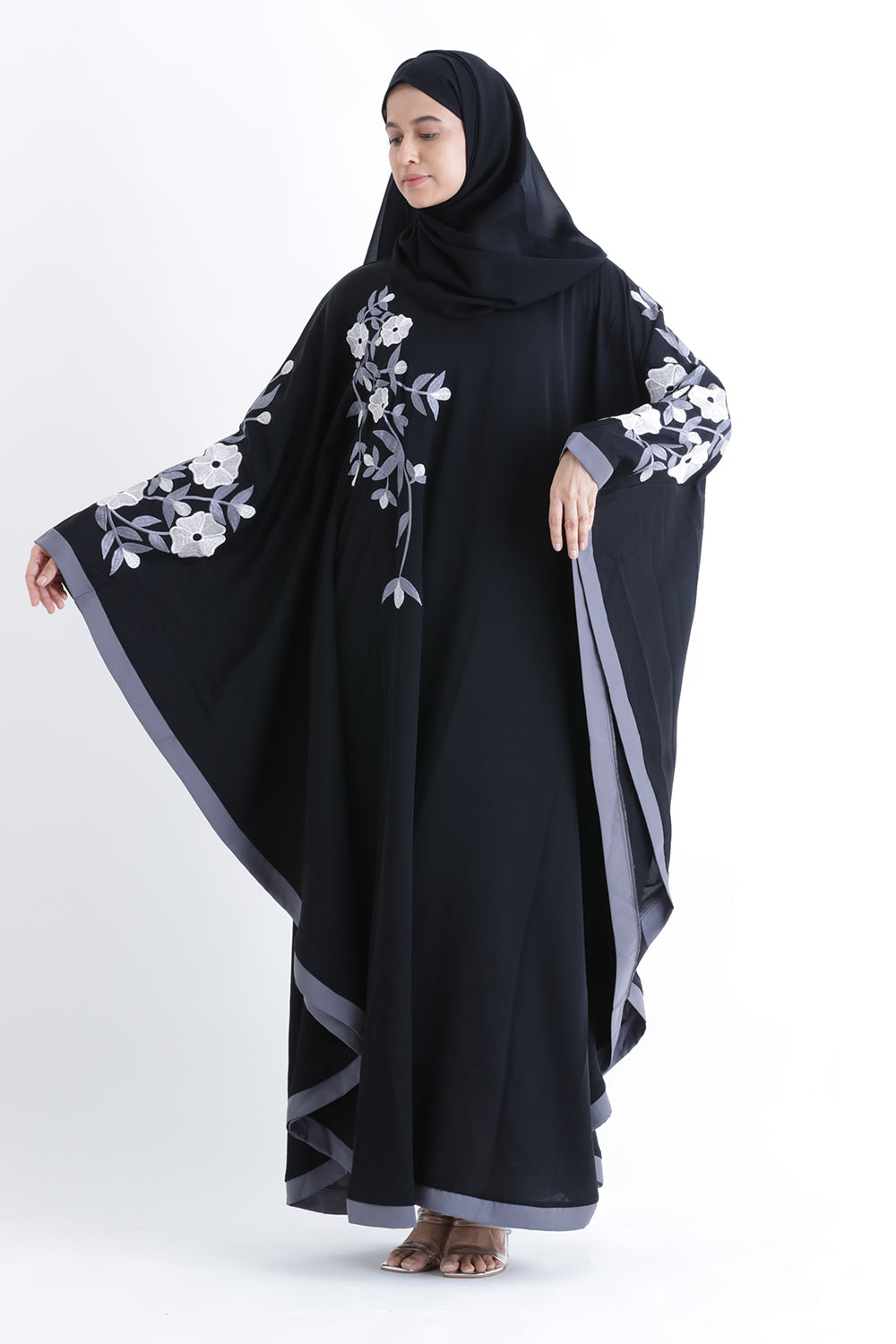 Embroidered Farasha Kaftan Abaya