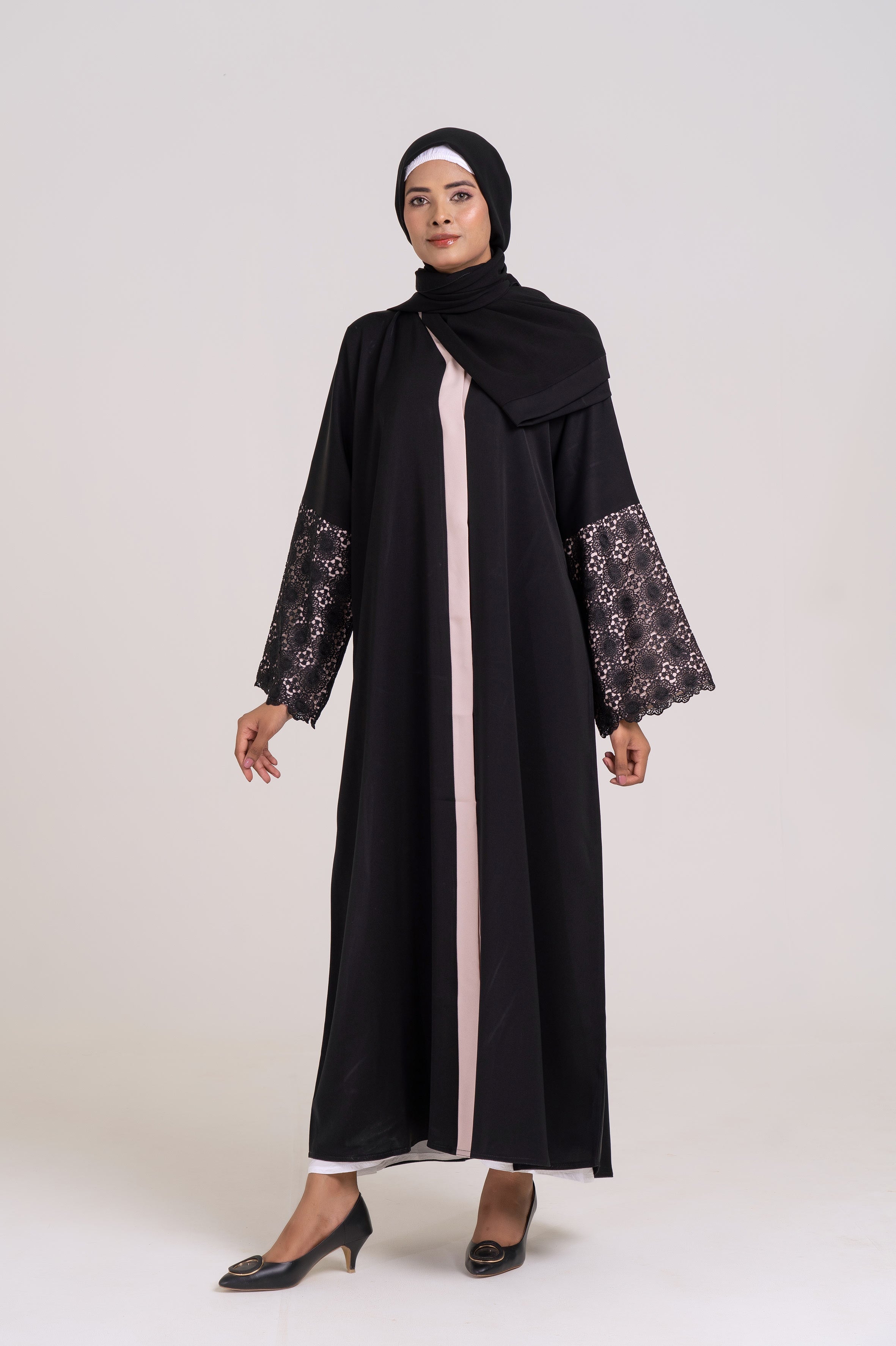 Lunar Grace Buttoned Abaya