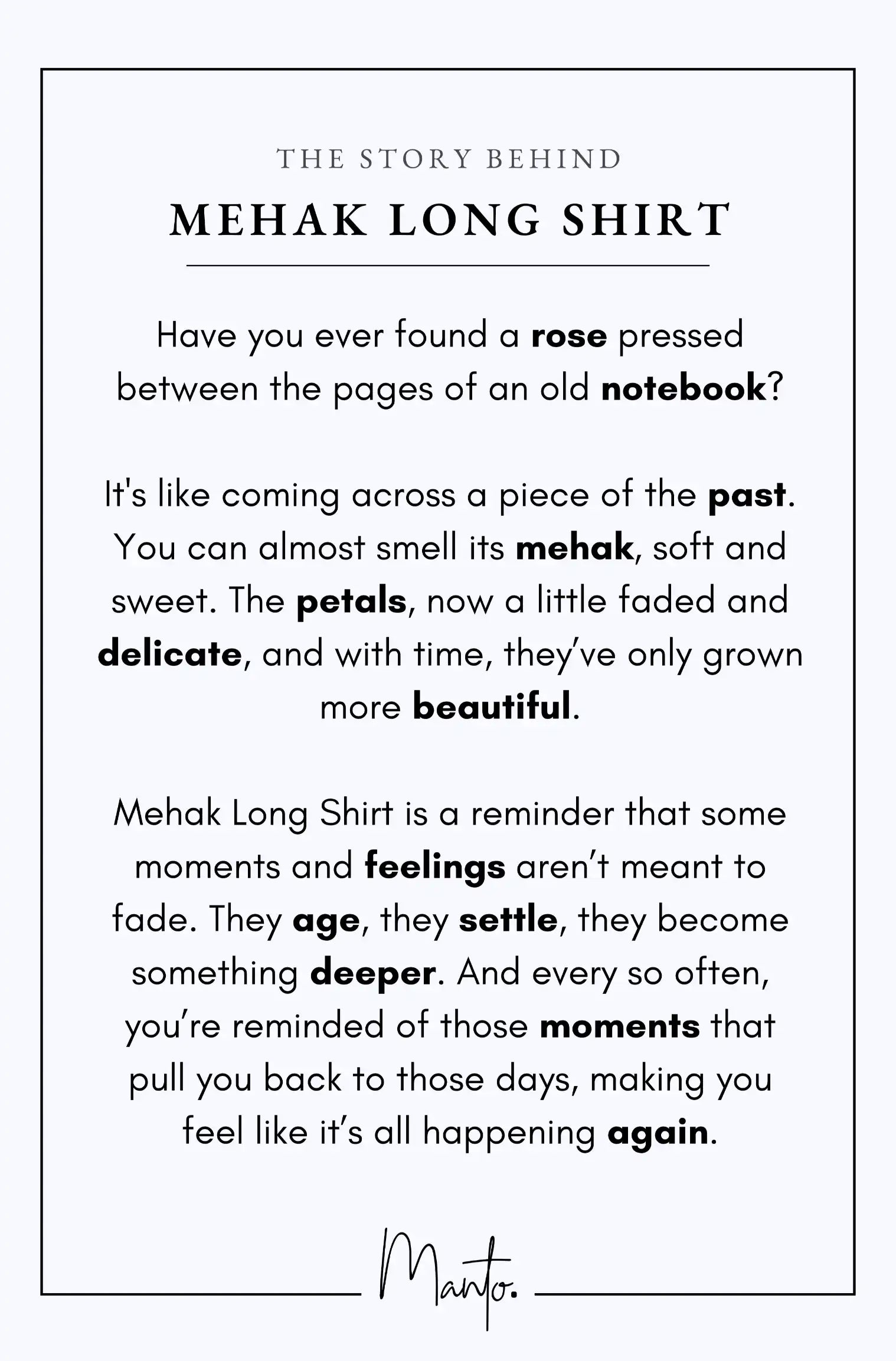 Mehak (Floral Scent) Long Shirt