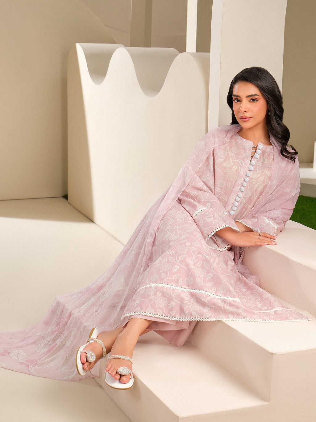 3 Piece Lawn Suit-Printed (Unstitched)