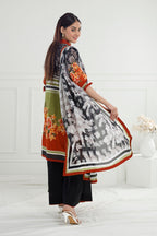 UAE-3 Piece Unstitched Printed Lawn Suit with Printed Lawn Dupatta CL-52570